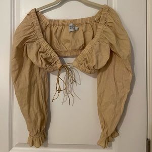 Princess Polly Tie Front Crop Top